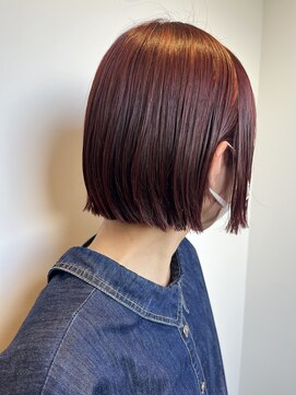 クリアーオブヘアー 覚王山店(CLEAR of hair) ◇ボブ+チェリーレッド◇