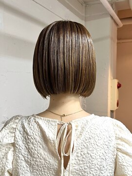 トクテ 吉祥寺(tokute) グレージュカラー/ボブウルフ/黒髪/ココアベージュ
