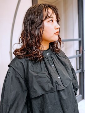 ヴヴ(Bub) wave spiral/波巻きスパイラルパーマ 強めパーマ ブラウンヘア