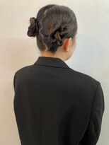 ジゼル 博多筑紫口店(GiseL)&nbsp;お団子ツイン　ヘアセット　卒業式　結婚式　20代30代