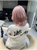 ★イメチェンホワイトブロンド美髪ワイドバング外ハネボブ艶髪★