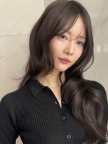 サイン 表参道(SIGN) 韓国ヘアーハッシュカットレイヤーカットグレージュブリーチ無し