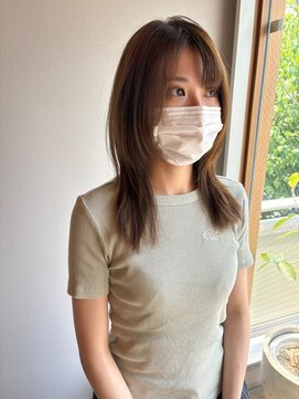 ツイギー 宮西店(TWiGGY) ハッシュカット×オリーブベージュ