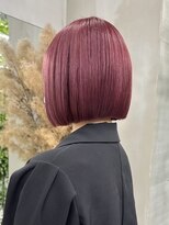 ギークス(GEEKS)&nbsp;【GEEKS渋谷】ローズブラウン/秋カラー/切りっぱなしボブ/透明感