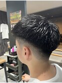 MEN’S HAIR/ブルーブラック/フェザーパーマ/柏