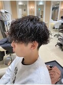 波巻きパーマ