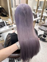 ロンド レア 天神大名店(Lond Le’a)&nbsp;ミディアムヘアデザインカラー暗めカラーラベンダーカラー