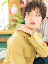 カバーヘア ブリス 上尾西口店(COVER HAIR bliss) ダークアッシュくせ毛風ウェットヘアショートA2上尾20代30代40代