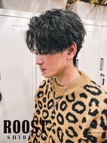 ルースト 渋谷店(ROOST)&nbsp;MEN’S/サーフカール/刈り上げセンターパート/髪質改善/渋谷