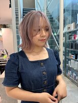 シェリ ヘアデザイン(CHERIE hair design)&nbsp;レイヤーボブ×ホワイトベージュ