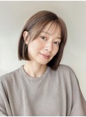 「やりすぎない美しさ。大人女性のための上質ナチュラルボブ。」