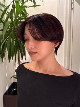 トリッカ シブヤ(TRICCA SHIBUYA) ショート/ハンサムショート/暖色/チェリーレッド/ピンク