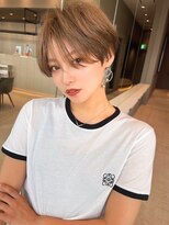 ロンド クラン 岡崎(Lond Clan) 丸顔でも似合う10代20代30代ひし形くびれショートボブ