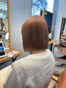 ユニ バイ マグ 長野店(Uni.by Mag) 透明感抜群♪ダブルカラーブリーチミルクティーベージュ