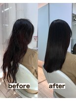 シゲ 自由が丘店(SHIGE) 乾かすだけでまとまる地毛風髪質改善ストレート40代50代縮毛矯正