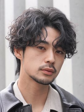 フィフスパーク(fifth PARK) 渋谷メンズパーマルーズパーマシャドウパーマッシュウルフゆるめ