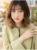 グラデーションカラー/デザインカラー/アッシュブラウン/20代g