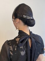 イミ(imi)&nbsp;シニヨン/シンプルシニヨン/お団子/金箔/銀箔/ヘアセット/登戸