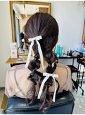 甘すぎないお呼ばれヘア