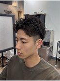 スパイキーショートパーマ／メンズパーマ