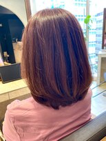 ヘアリゾート粋 ティガ 池袋店(tiga)&nbsp;ミディアムレイヤー/オレンジブラウン