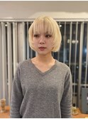 抜きっぱなしブリーチ/レイヤーボブ/中目黒