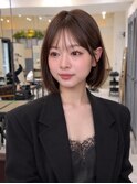 顔まわりレイヤーボブ/くびれレイヤーボブ/丸みショートボブ