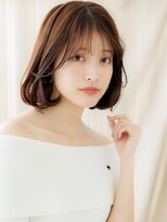 カバーヘア ブリス 北浦和(COVER HAIR bliss)&nbsp;ミルクティーベージュブリーチなし大人美人Aラインボブ30代40代X