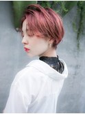 大人かわいい ベリーピンク 小顔ショート☆
