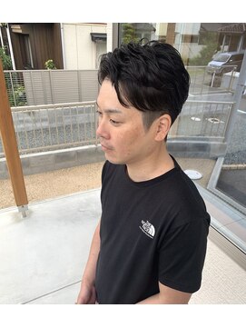 ラポードヘアークラフト(RAPPORD hair craft) メンズアップバングパーマ