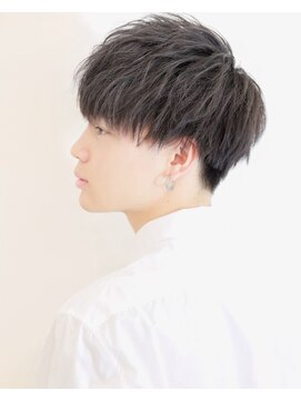 アトラクト(AttRact) 黒髪 刈り上げ マッシュ ナチュラルマッシュ メンズパーマ