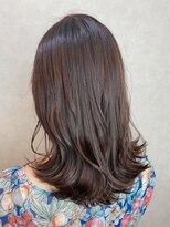 ヘア プロデュース キュオン(hair produce CUEON.) 重め切りっぱなし　×　ショコラブラウン