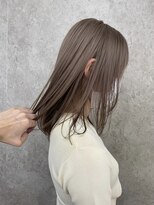 サンク 原宿 表参道(cinq) ミルクティーベージュダブルカラーインナーカラーケアブリーチ