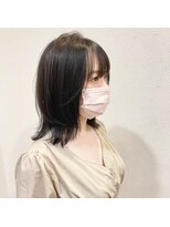 トゥルーブ バイ ファースト 富沢店(trove by first) ミディアムレイヤー×アッシュグレージュ