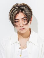 メンズヘアセンス 渋谷(MEN'S HAIR SENSE) 毛流れセンターパートハイライトカラー