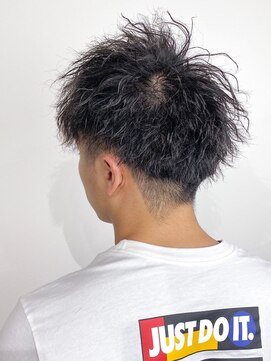 ヘアープロデュース ケー(HairProduceK) 20代30代メンズスパイラルパーマワイルドオシャレ感アッシュ