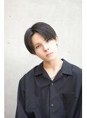 おしゃれショートナチュラルセンターパート