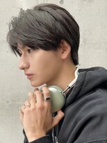 フイ 代々木(Hui) メンズ/アップバング/ツーブロックマッシュ/束感ショート波巻き