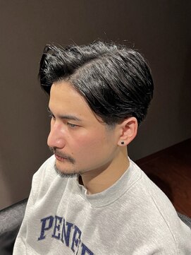 ビーダンディー(Bee dandy) ビジネスフォーマル ツーブロックショート 七三オールバック