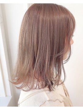 ジエクト カナウ(The Ect canow) ミディアム/オルチャンヘア/ワンホンヘア/ミントベージュ