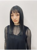 ストレート切りっぱなしスタイル☆