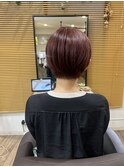 【Coach Hair Studio 新代田店】ピンク×タイトショート