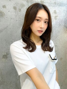 シーシンジュク 新宿南口(Sea shinjuku) 韓国風前髪×シルキーベージュ【髪質改善/新宿/マッシュパーマ】