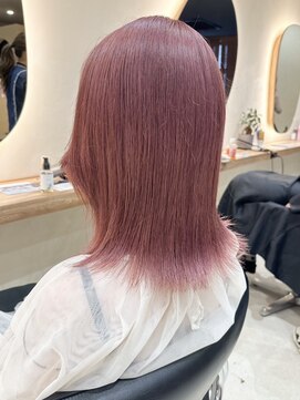 ヒビヲ(HIBIO) ショートボブダブルカラーハイトーンハイライトケアブリーチ韓国