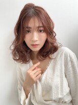 アヴァンス アリオ鳳店(AVANCE)&nbsp;ピンクベージュ×シースルーバング