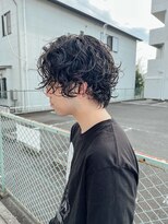 サーリー(SURLY)&nbsp;ニュアンスパーマスパイラルパーマメンズミディアムヘアー