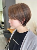 大人ラフウェーブ20代30代40代ボブブラウンスウィングショート