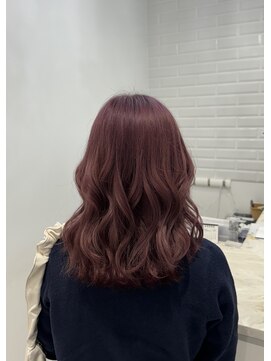 ビューティーサロン クロス(CROSS) ブリーチ/ピンクカラー/ピンクベージュ/春/夏/秋/暖色カラー