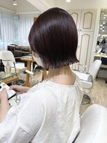 ネオリーブ チロル 横浜西口店(Neolive CiroL.)&nbsp;タッセルボブ×縮毛矯正×黒髪ネビージュ小顔ボブルフ