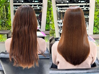 フォルテ 表参道店(FORTE)の写真/思わず触りたくなる艶髪に*ダメージレス×ナチュラルストレート[髪質改善/縮毛矯正/顔周り/学割U24/表参道]